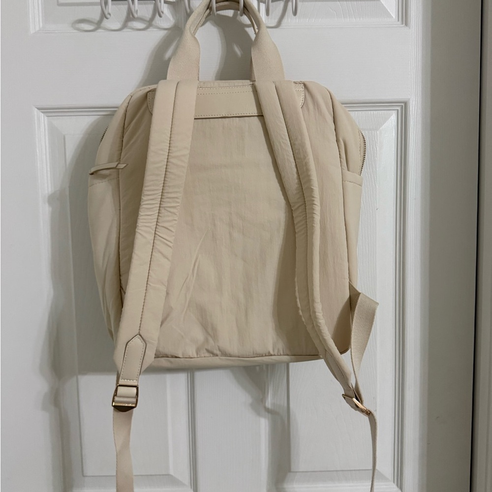 Universal Thread Cream Backpack With Gold Accents - image 2